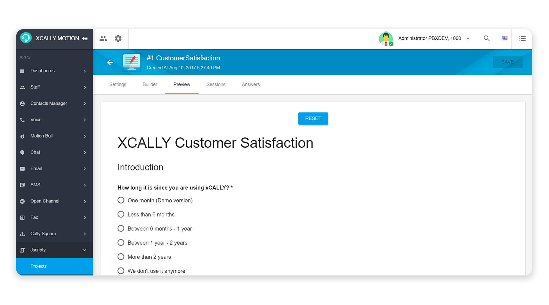 XCALLY Call Center Software Call Scripting
